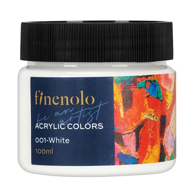 100Ml Artist-Grade Titanium White Acrylic Paint 1