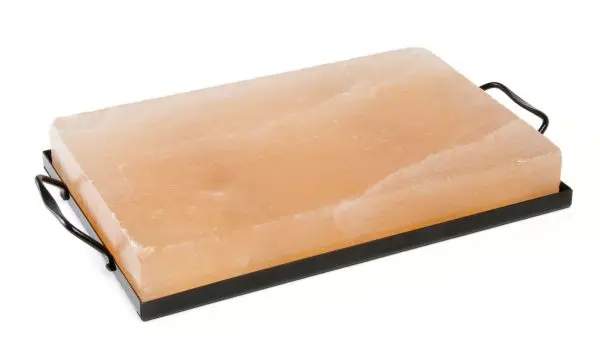 12" X 8" Himalayan Salt Plate & Serving Stand Set – Charcoal Companion 1