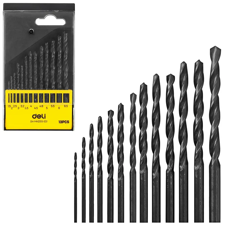13-Piece Drill Bit Set – Metric Range Ø1.5Mm To Ø6.5Mm 1