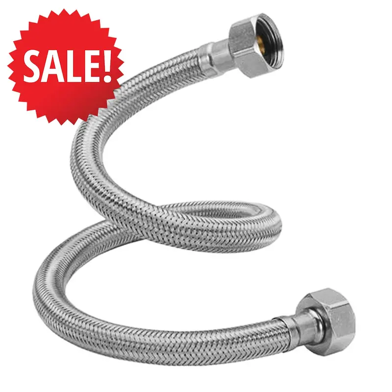 16-Inch Flexible Plumbing Hose With Reinforced Fittings 1