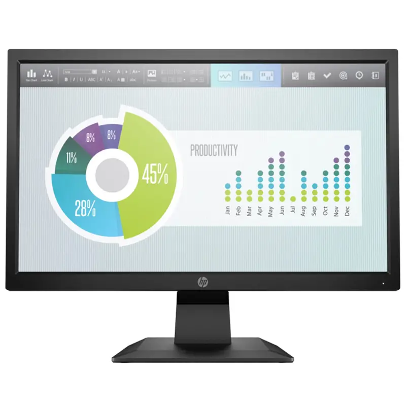 19.5-Inch Hd Led Monitor – Slim Bezel Desktop Display 1