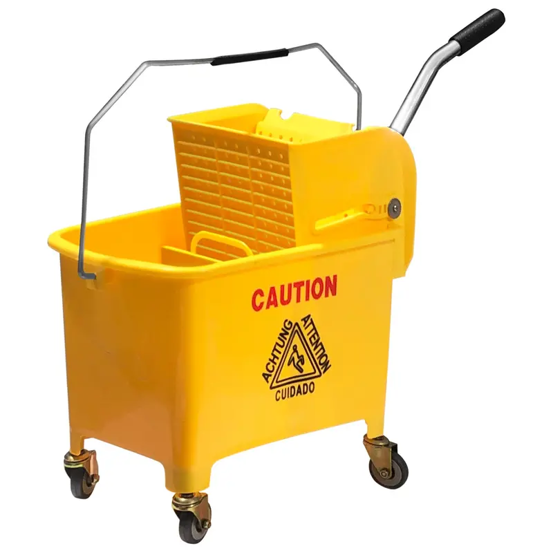 19-Litre Heavy-Duty Mop Bucket With Wringer System 1