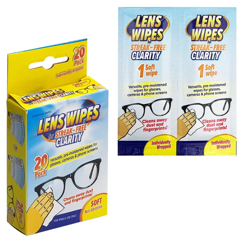 20-Piece Anti-Static Lens Cleaning Wipes 1