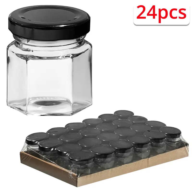 24-Count Mini Spice Jars – 45Ml Each 1