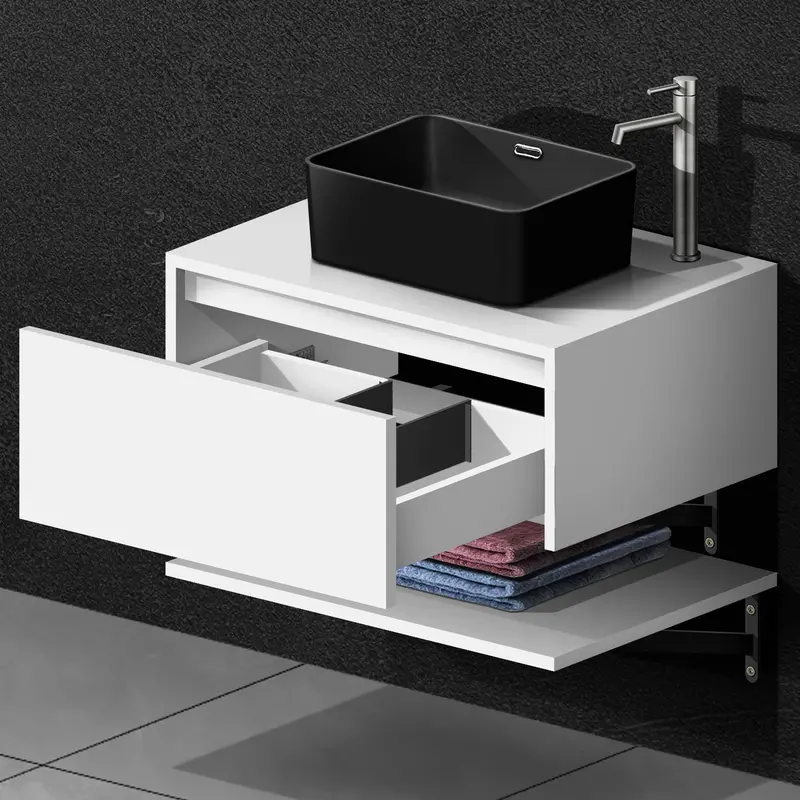 3-Piece Bathroom Vanity Suite – Sink, Mirror & Storage 1