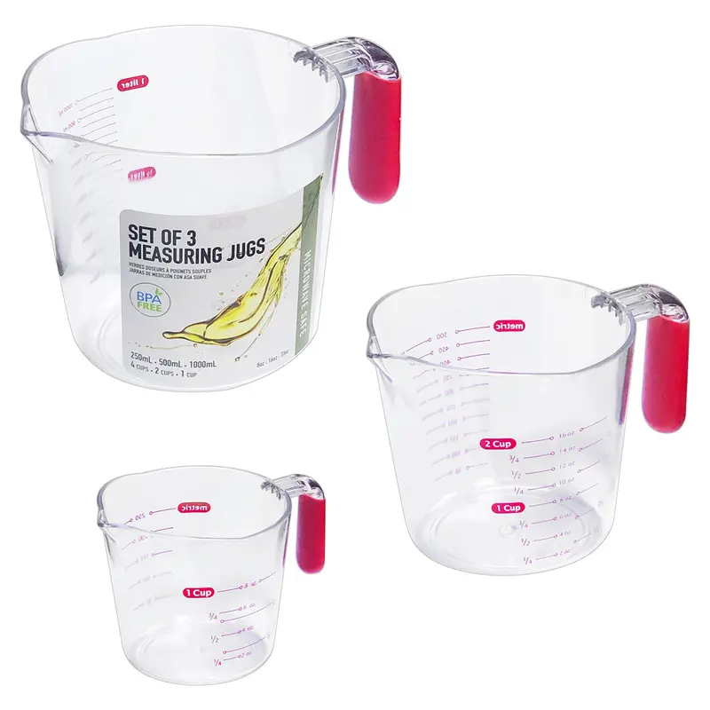 3-Piece Measuring Cup Set – Accurate Kitchen Measurements 1