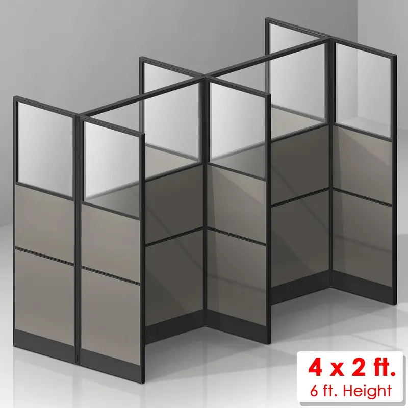 4-Unit Freestanding Modular Partition Set 1