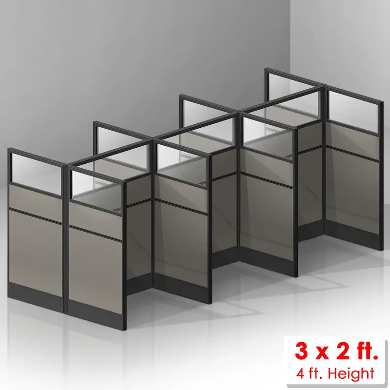 6-Section Flexible Room Divider System 1