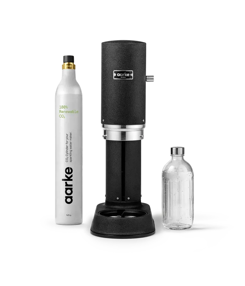 Aarke Carbonator Pro Starter Kit – Matte Black Sparkling Water Maker 1