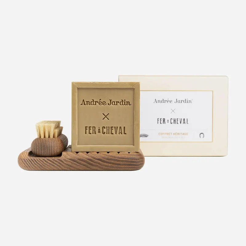 Andrée Jardin Marseille Soap Dish With Natural Bristle Brush 2