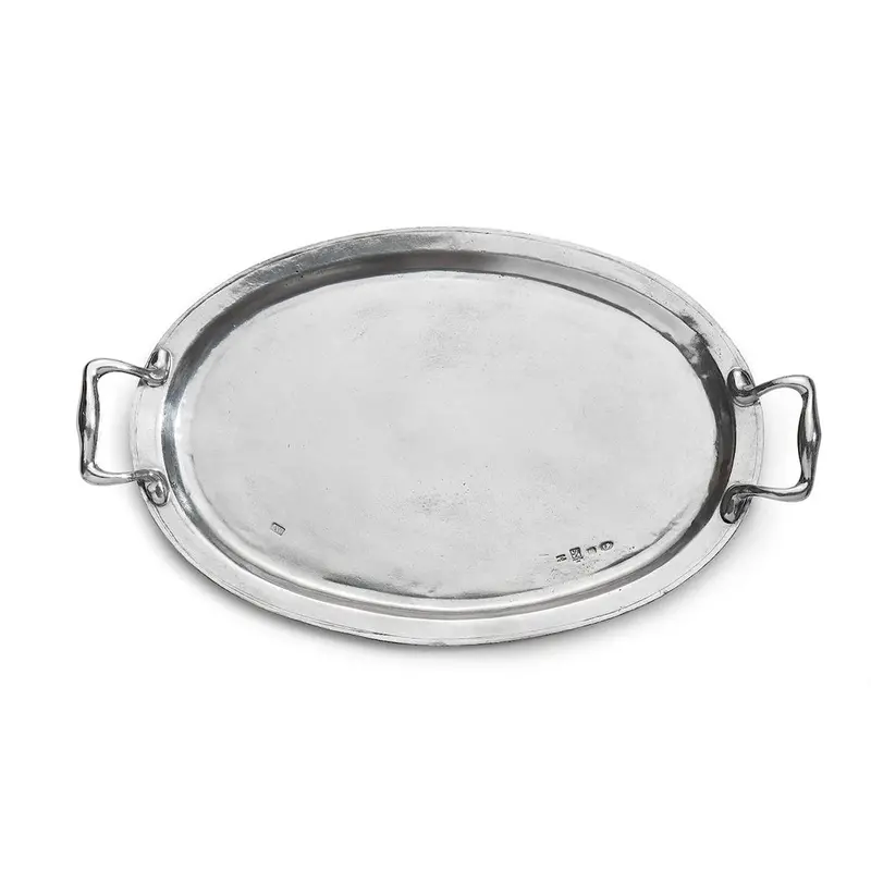 Antique-Inspired Tray With Carved Handles – Arte Italica & Crown Linen Designs 1
