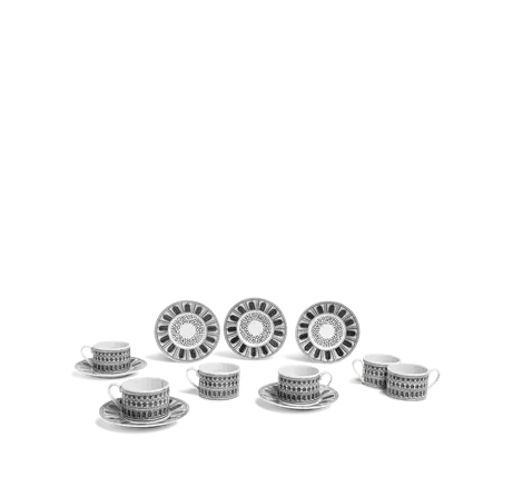 Architettura Collection: Set Of 6 Ceramic Tea Cups 1