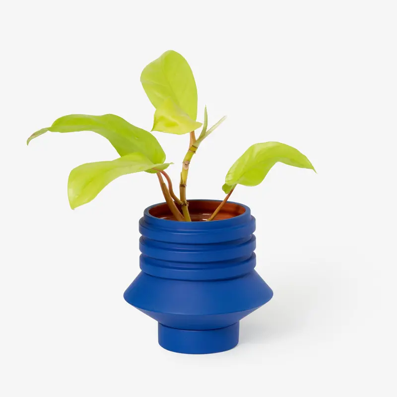 Areaware Strata Planter – Ceramic Vessel, Blue 1