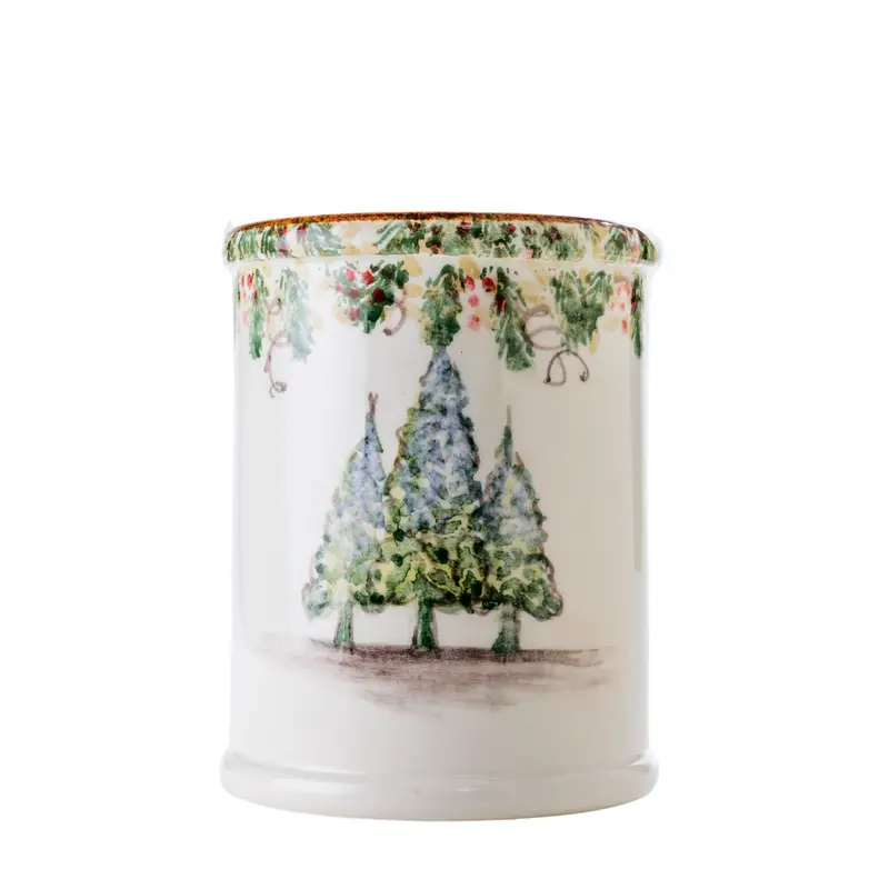 Arte Italica Natale Utensil Caddy – Holiday-Themed Organizer 1