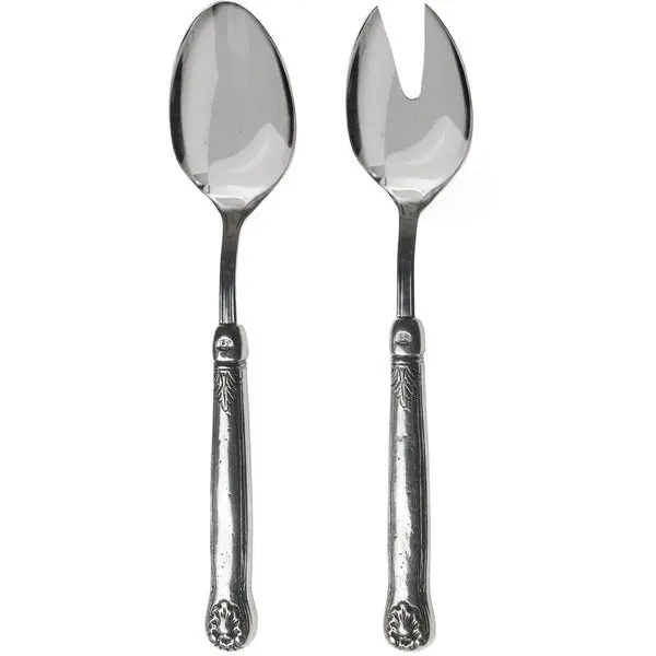Arte Italica X Crown Linen Salad Servers – Hotel Collection Set 1