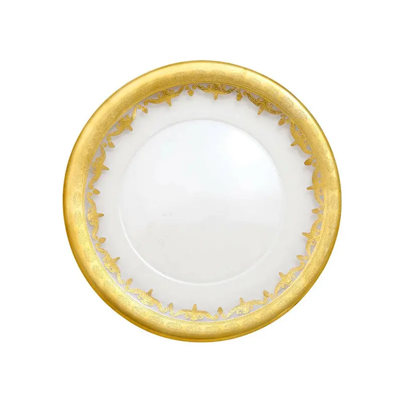 Arte Italica X Crown Linen Vetro Gold Salad And Dessert Plates 1