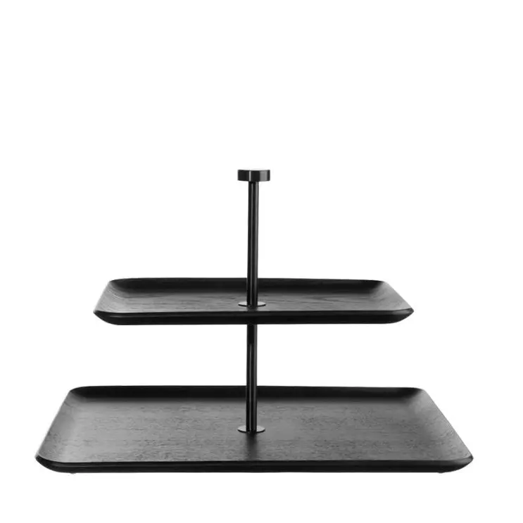 Asa Wood Two-Tier Rectangular Shelving Unit 1