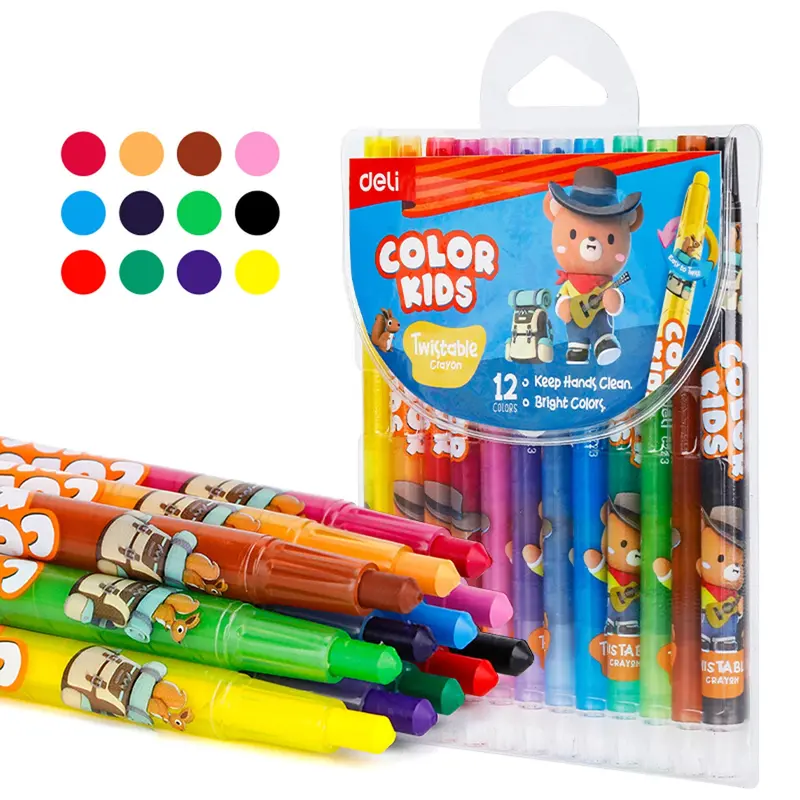 Assorted Crayon Set – 12 Colors 1