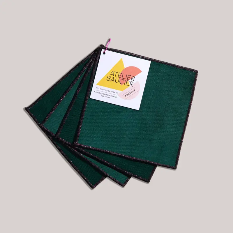 Atelier Saucier Bird Of Paradise Pattern Cocktail Napkins 1