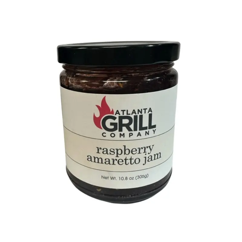 Atlanta Grill Co. Raspberry Amaretto Jam – Gourmet Fruit Preserves With Almond Notes 1