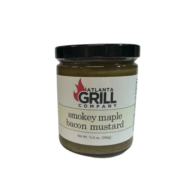 Atlanta Grill Co. Smokey Maple Bacon Mustard – Sweet-Savory Gourmet Spread 1