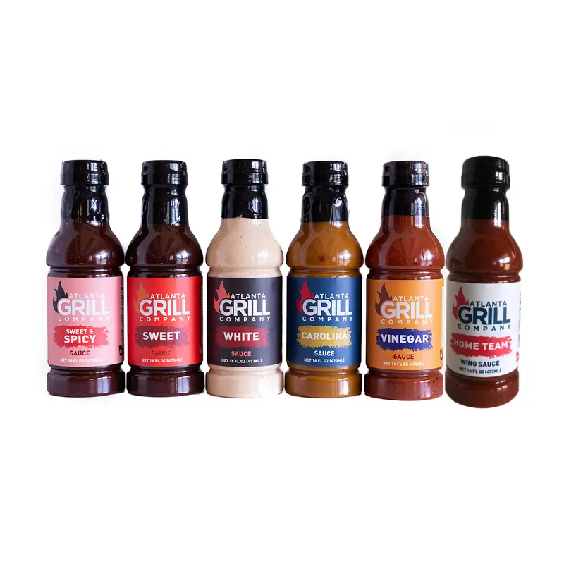 Atlanta Grill Company Complete Bbq Sauce Variety Pack – 5-Flavor Set 1