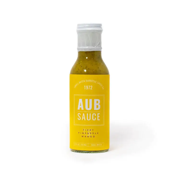Aubsauce Fiery Pineapple Mango Bbq Sauce 1