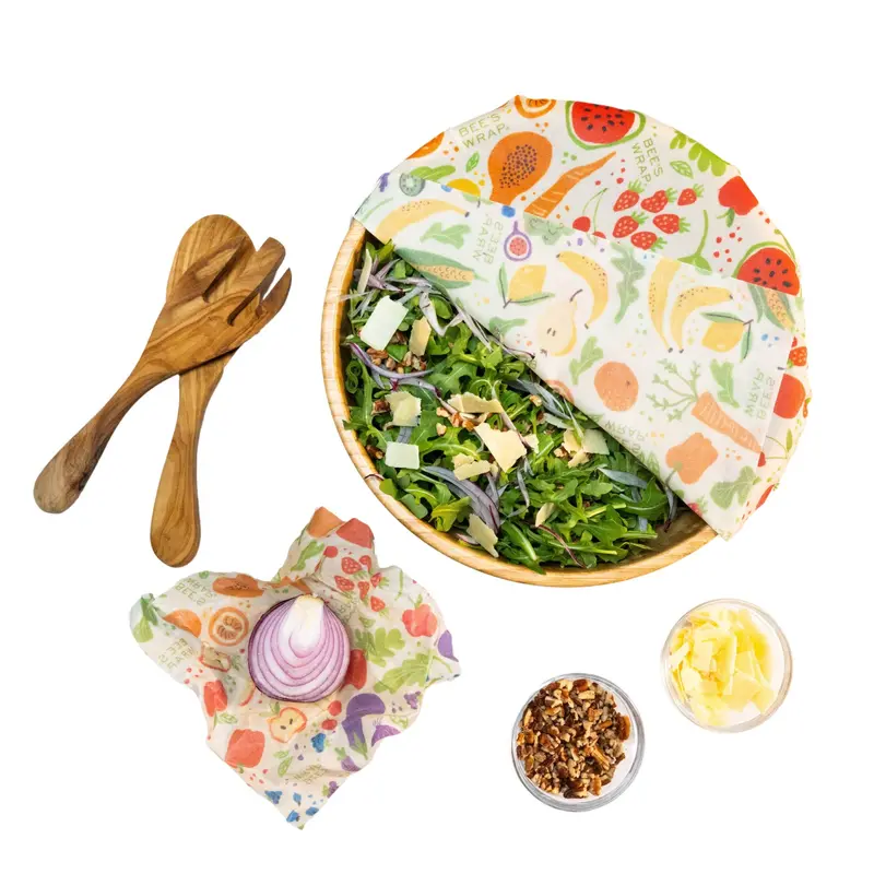 Bee’S Wrap Garden Party Collection: Assorted 3-Piece Food Wrap Set 1