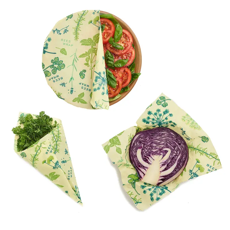 Bee'S Wrap Mixed-Size 3-Pack Sustainable Food Wraps 1