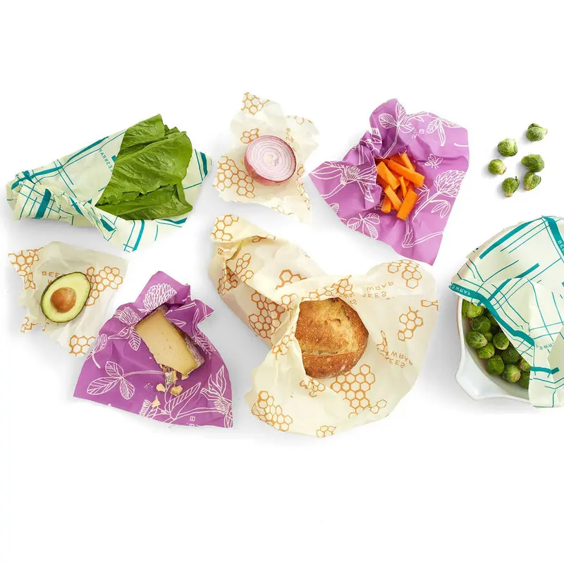 Bee'S Wrap Reusable Beeswax Food Wraps – Sustainable Alternative To Plastic Wrap 1