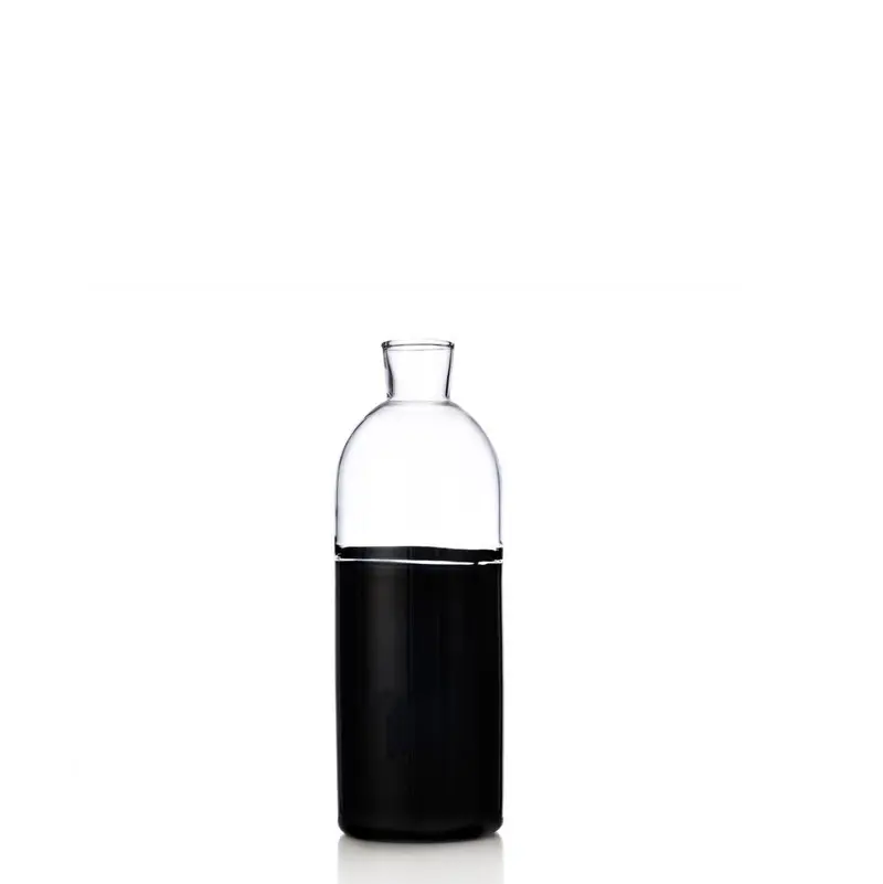 Black-Bottom Clear Glass Jug 1