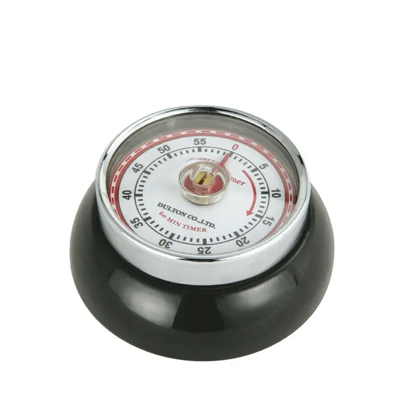 Black Retro Kitchen Timer – Zassenhaus Vintage Analog Timer 1
