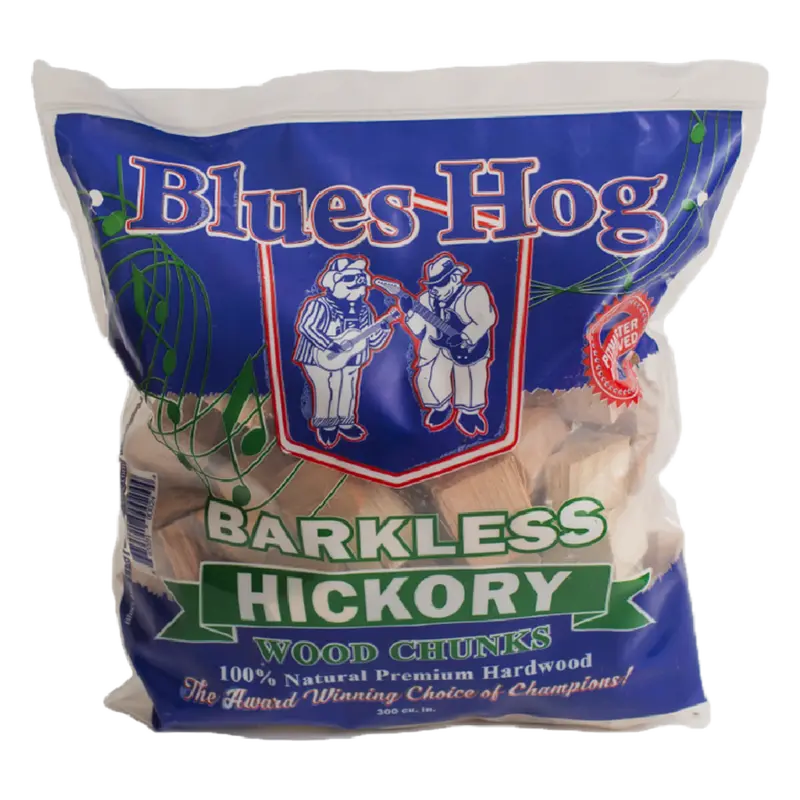 Blues Hog Hickory Smoking Chunks – Barkless & Dense, 300 Cu In 1