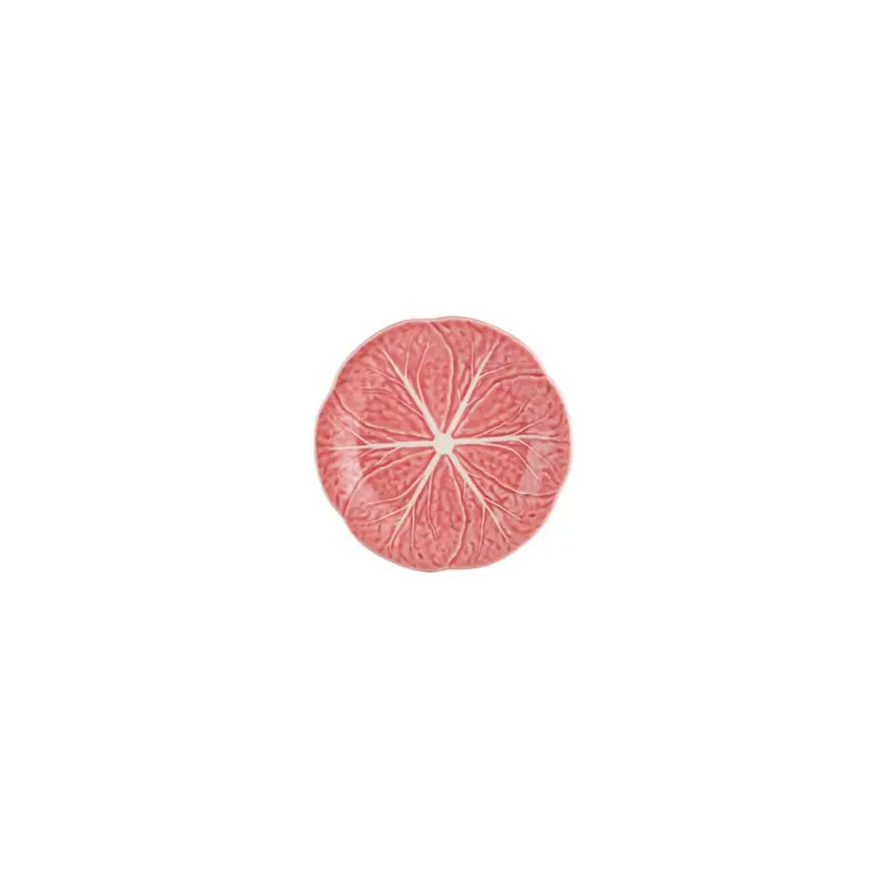 Bordallo Pinheiro 8-Inch Pink Cabbage Fruit Plate | Artisan Stoneware 1