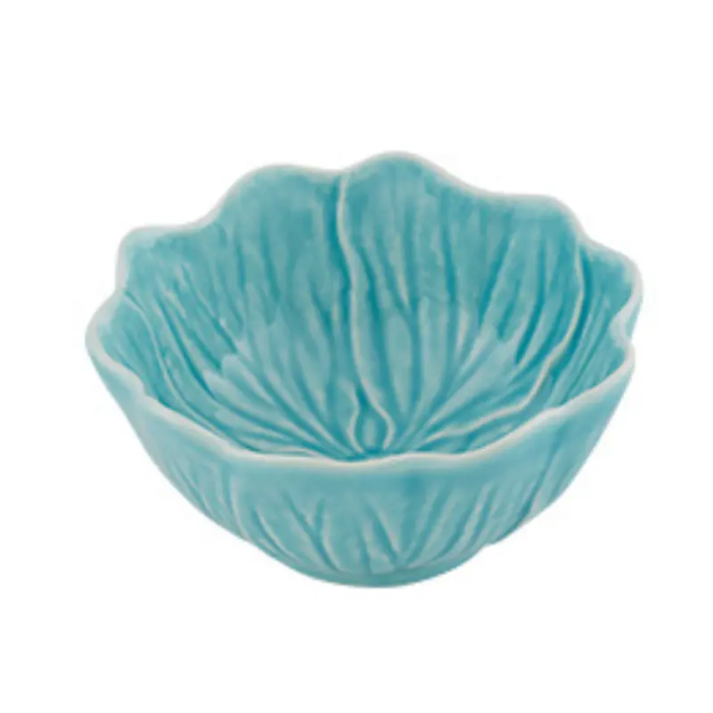 Bordallo Pinheiro Flora Small Ceramic Bowl – Cobalt Blue 1