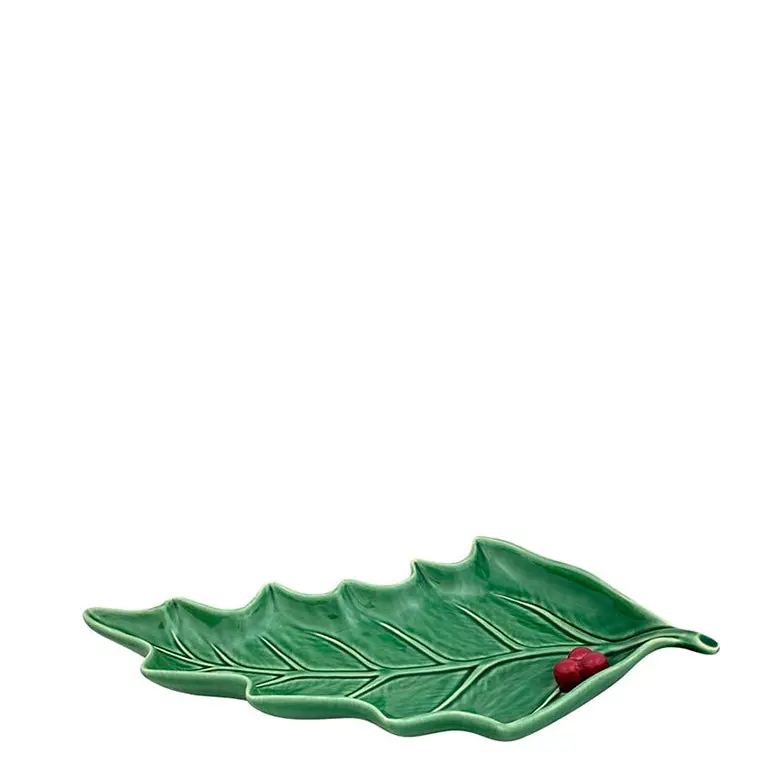 Bordallo Pinheiro Holly Leaf Serving Tray 1