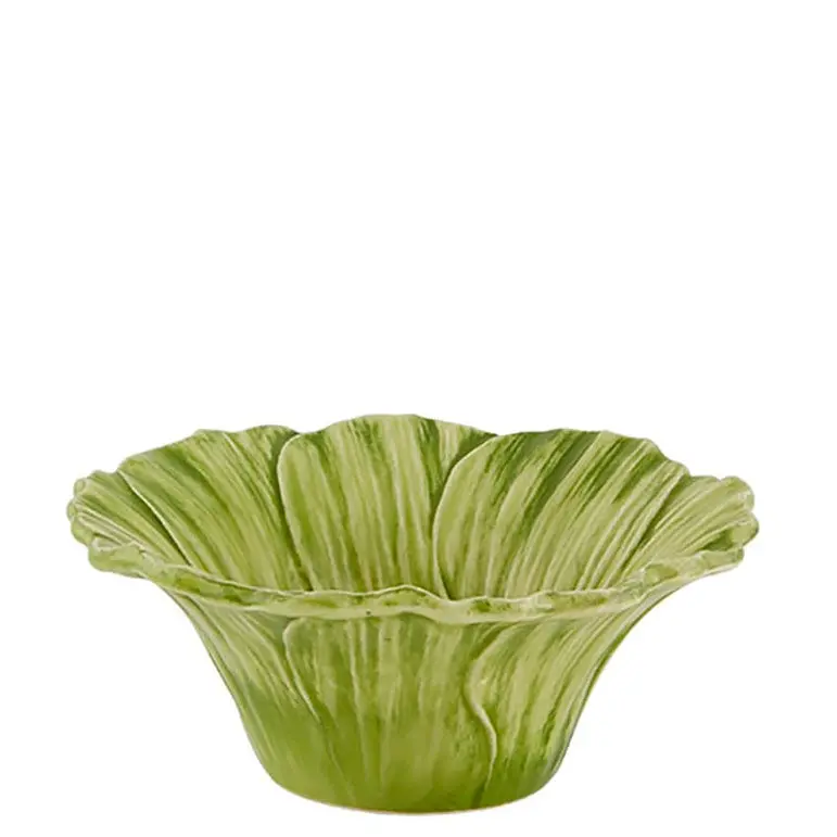 Bordallo Pinheiro Maria Flor Green Cosmos Serving Bowl 1