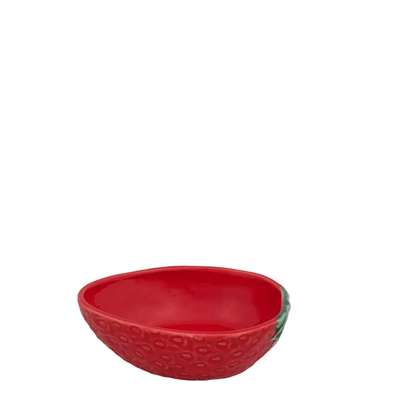 Bordallo Pinheiro Strawberry Oval Serving Bowl 1