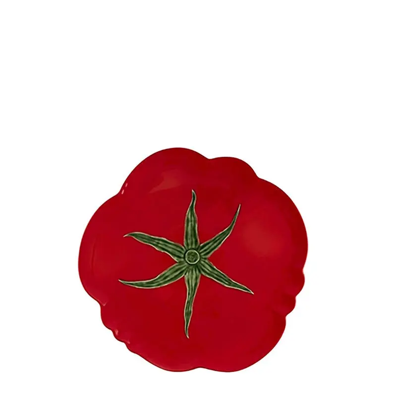 Bordallo Pinheiro Tomato-Shaped Pizza Plate 1