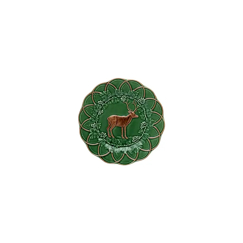 Bordallo Pinheiro Woods Snack Plate (9 Inches) | Forest-Themed Casual Serving Tray 1