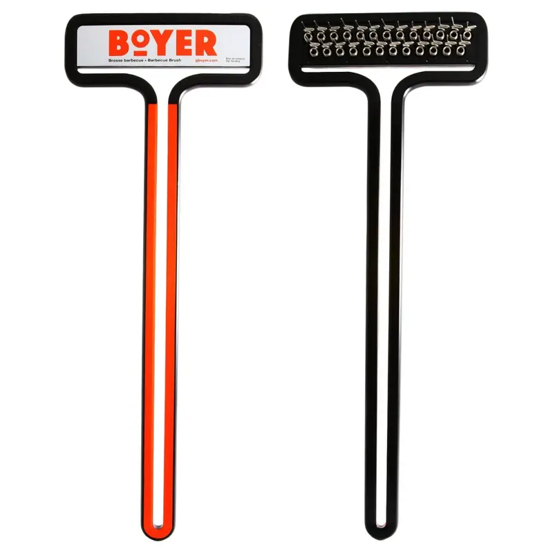 Boyer Stainless Steel Spring-Coil Grill Cleaning Brush 1