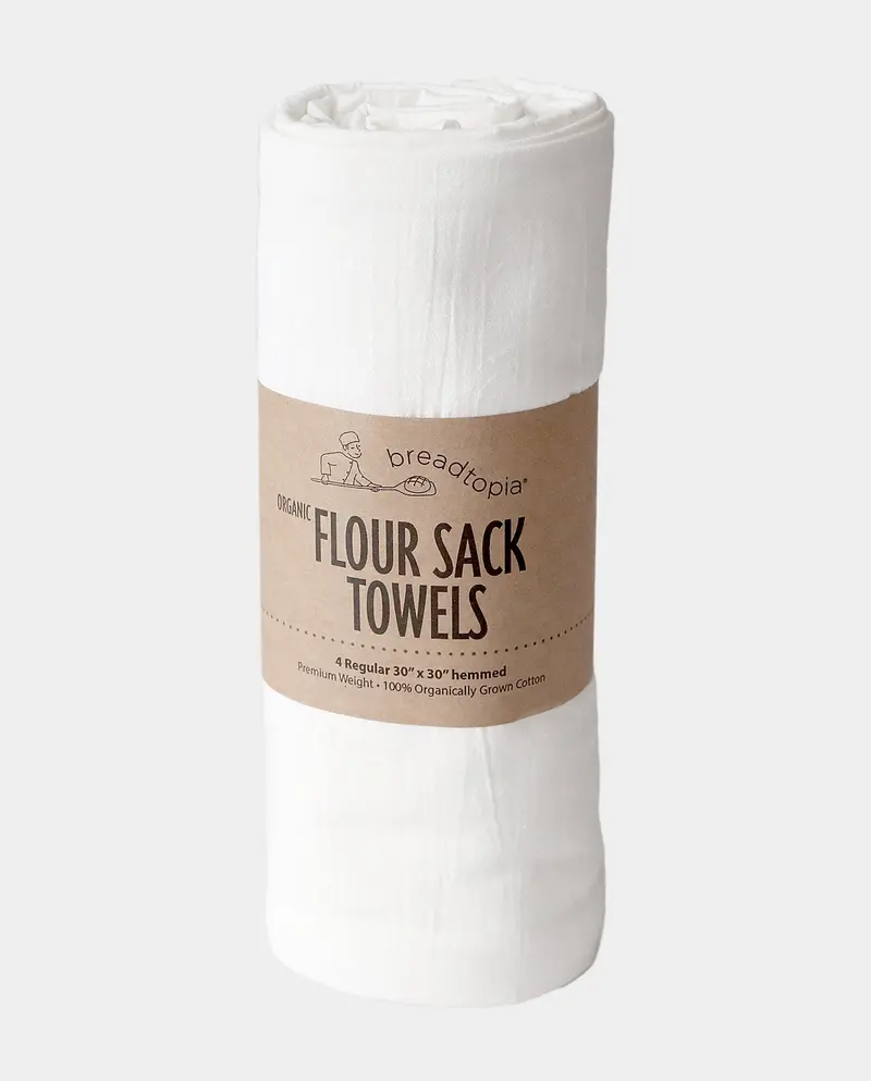 Breadtopia Organic Cotton Flour Sack Towels – Set Of 3 Linen-Like Cloths 1