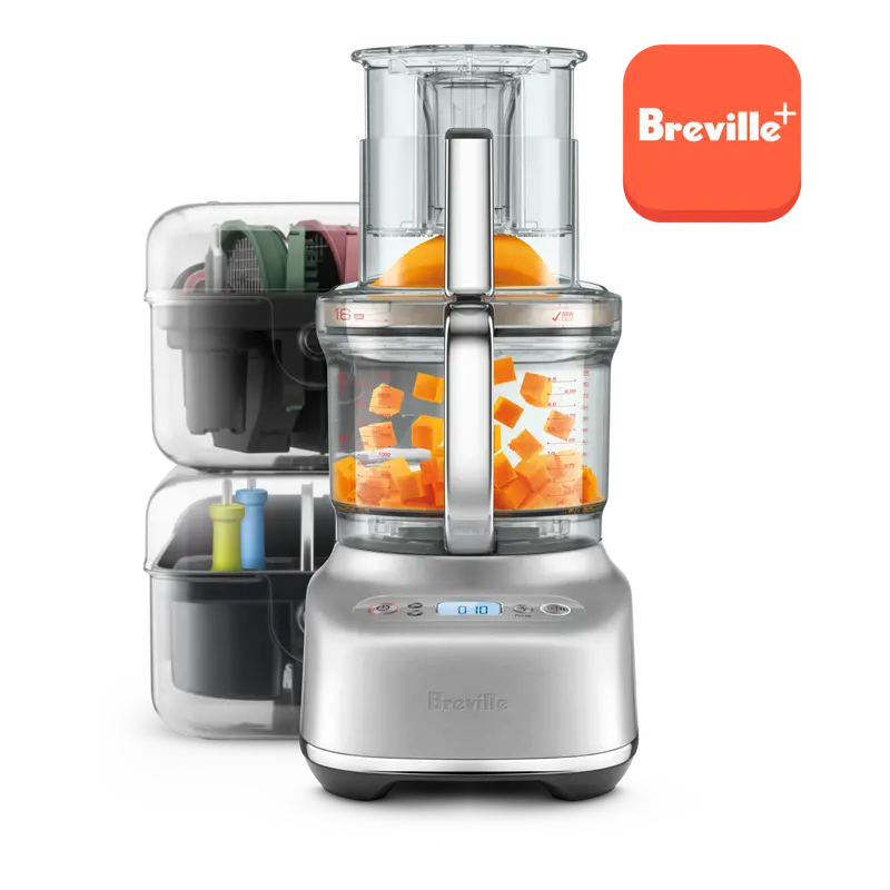 Breville Food Processor Blender – 16-Cup Professional-Grade Multi-Function System (Bfp838) 1
