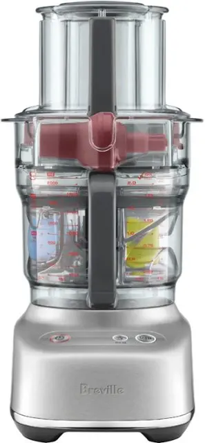 Breville Food Processor Blender Combo – 9-Cup Prep System With Multiple Attachments (Bfp638) 1