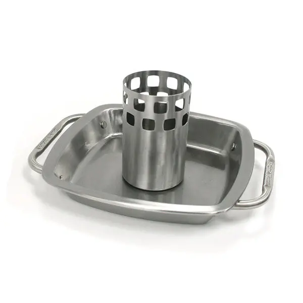 Broil King Stainless Steel Chicken Roaster With Matching Pan (Model 69133) 1