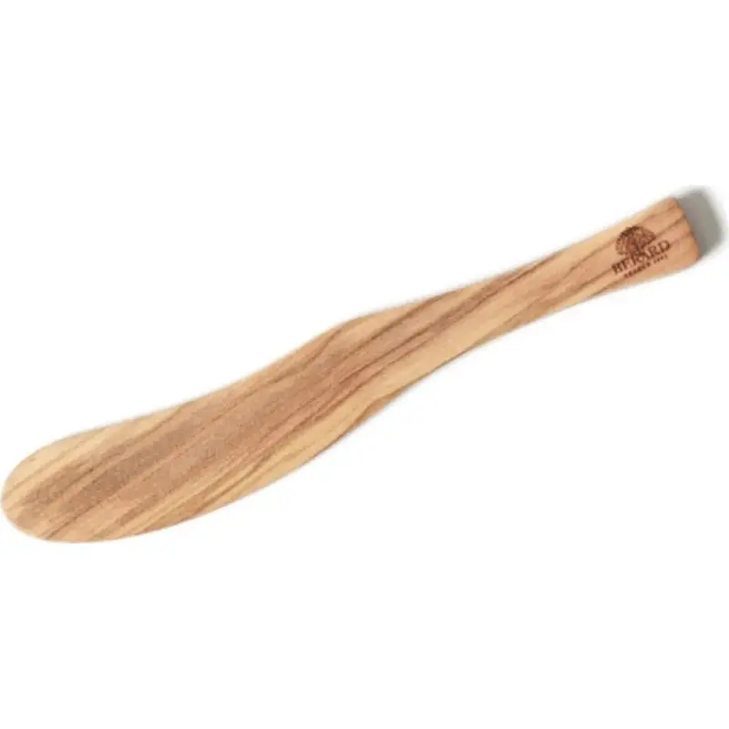 Browne Curved Olivewood Cheese Spreader – Ergonomic Handle 1