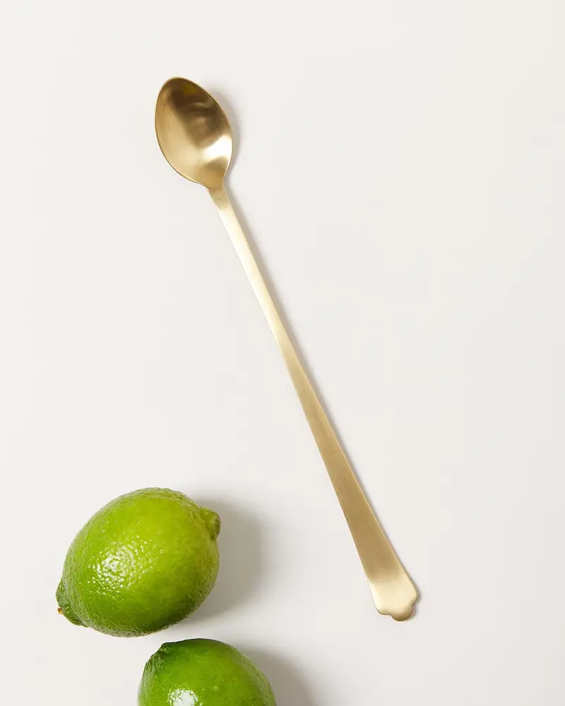 Brushed Gold Essex Bar Spoon – Farmhouse Pottery 1