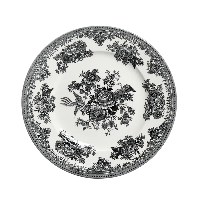 Burleigh Black Asiatic Pheasants Medium Dinner Plate 1