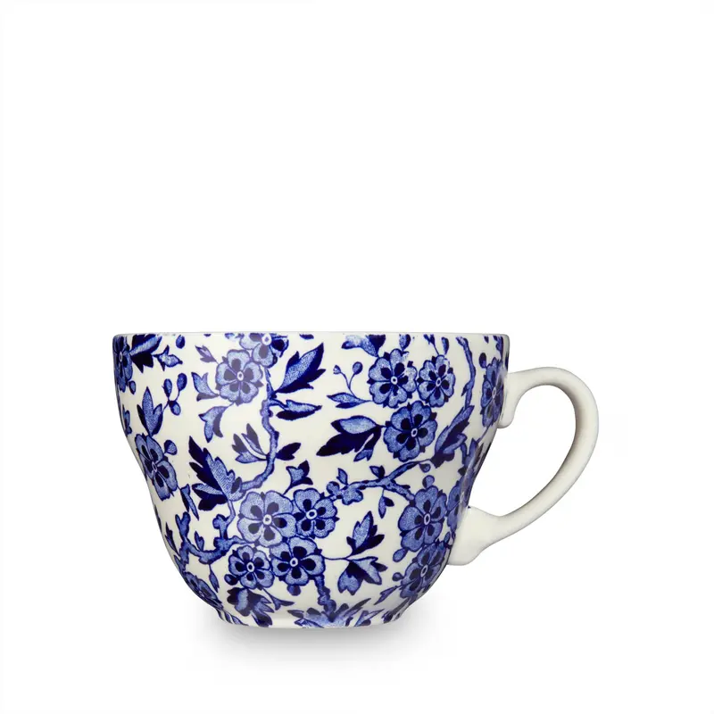 Burleigh Blue Arden Porcelain Breakfast Cup – Handcrafted English Fine China 1