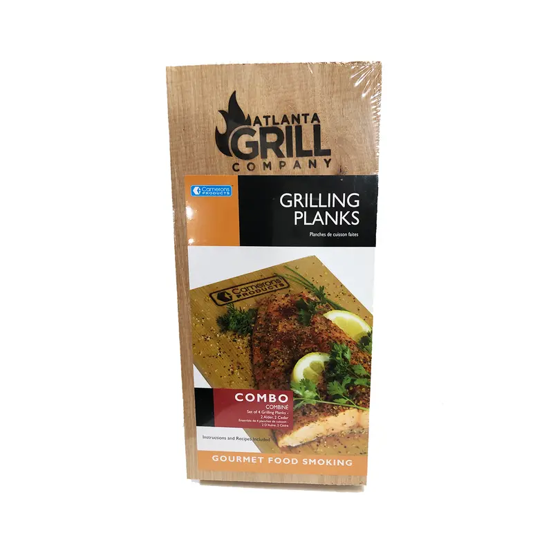 Cameron’S Cedar & Alder Grilling Planks (4-Pack) – Branded Hardwood Planks For Smoked Cooking 1